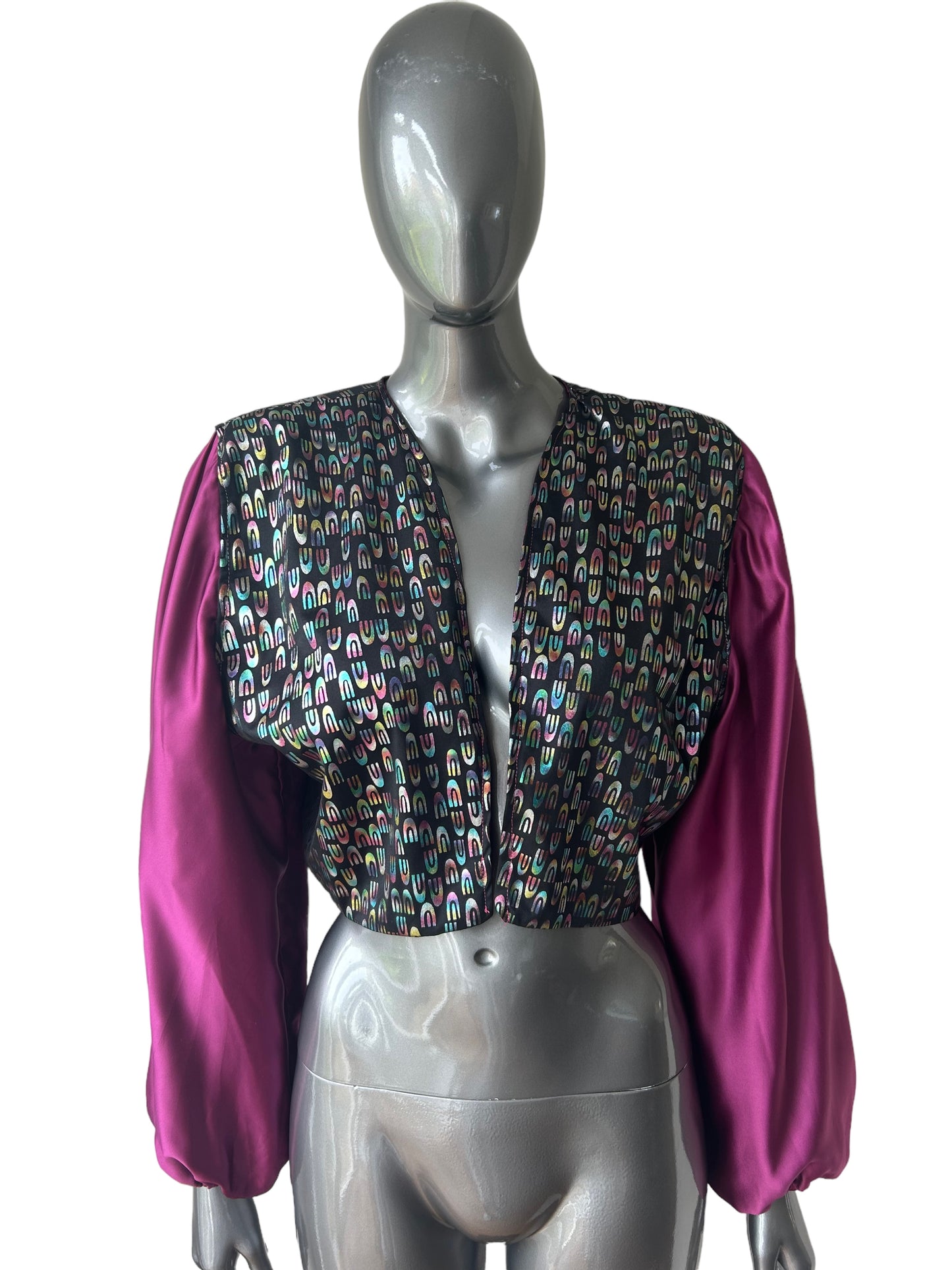 Vintage 1980s New Wave Bolero and lurex two piece