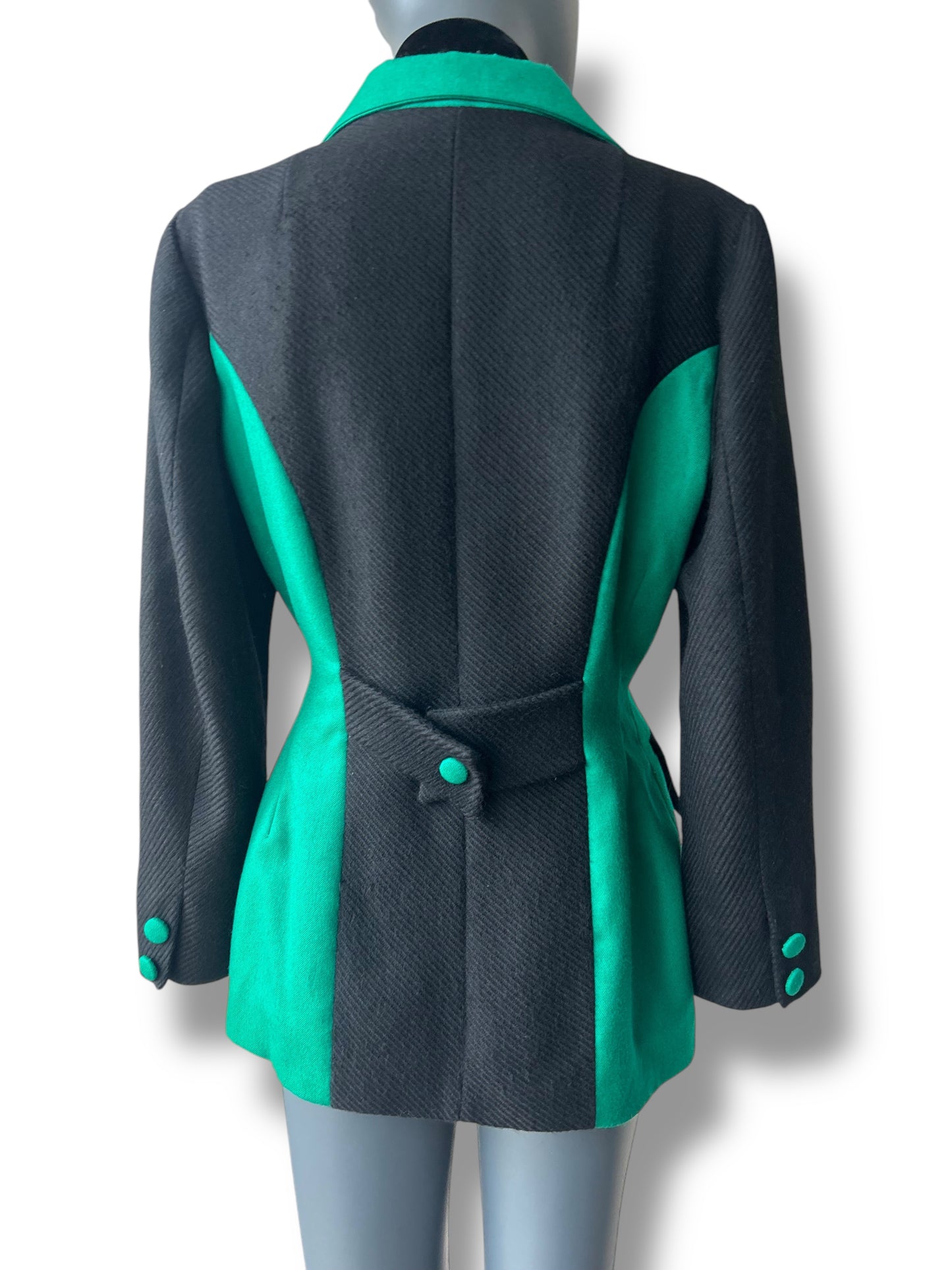 Vintage 1980s Bespoke Tailored Sculptural Blazer