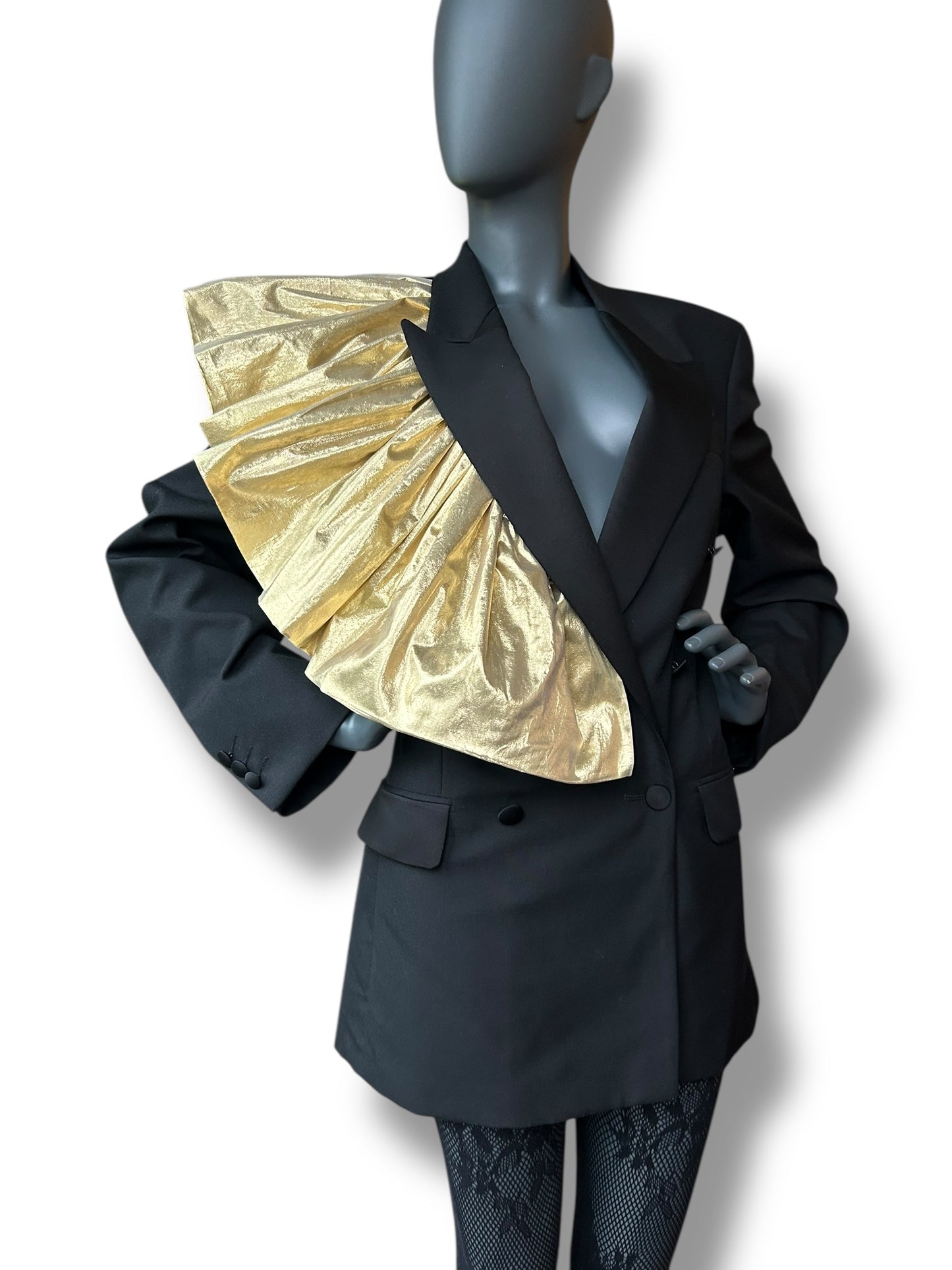 Overdress Vintage Redefined Tuxedo Couture Frill Blazer