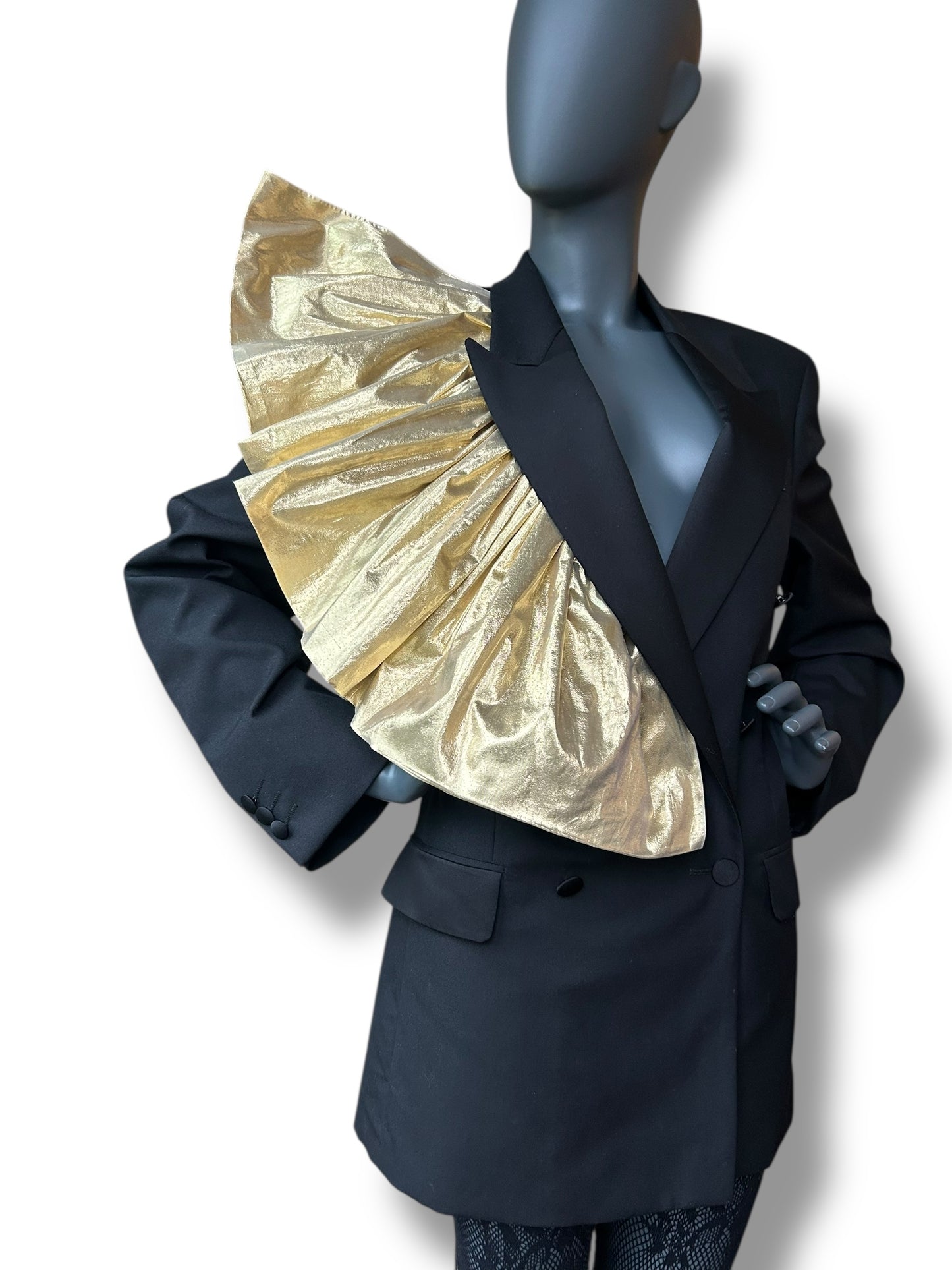 Overdress Vintage Redefined Tuxedo Couture Frill Blazer