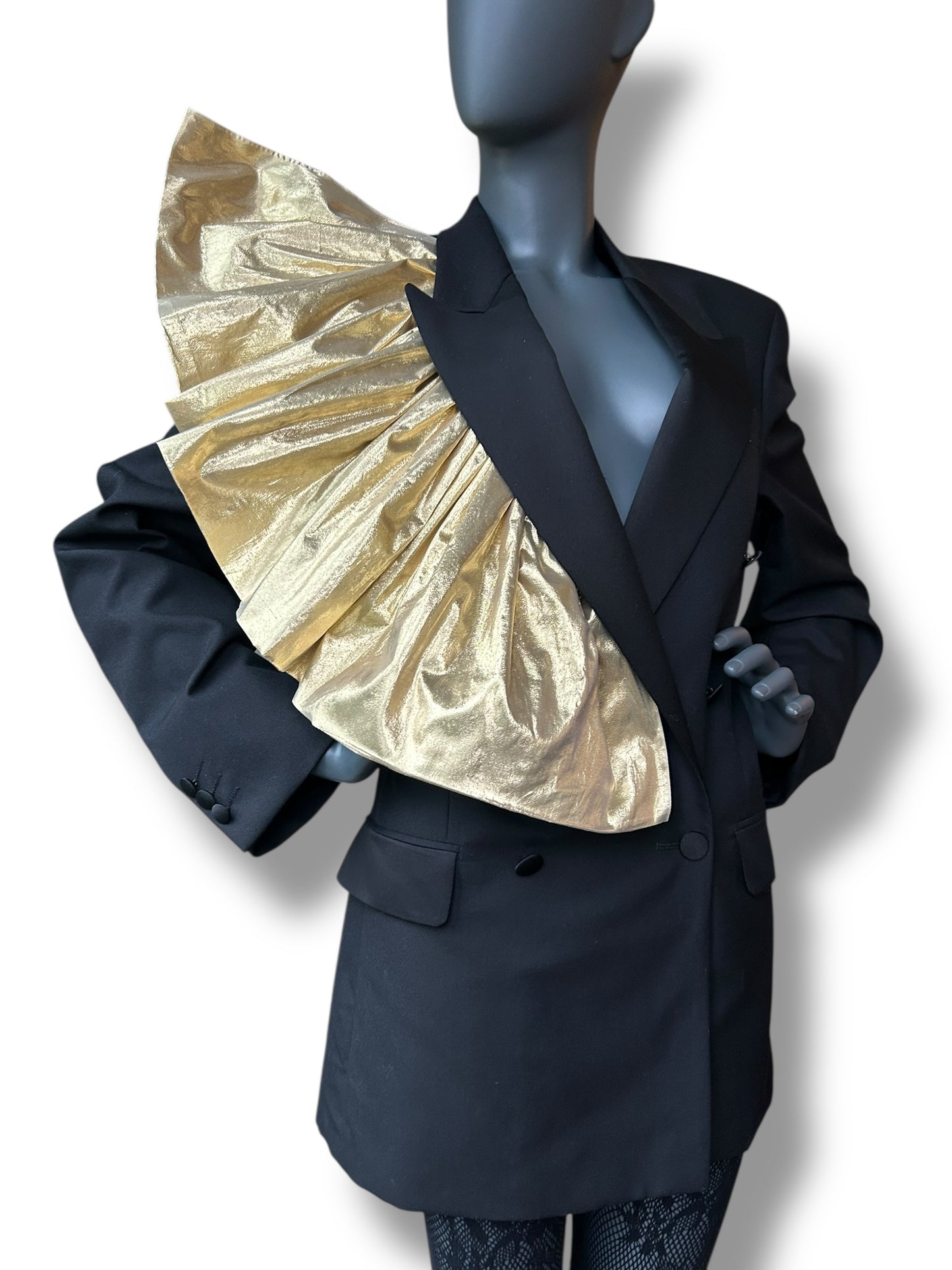 Overdress Vintage Redefined Tuxedo Couture Frill Blazer