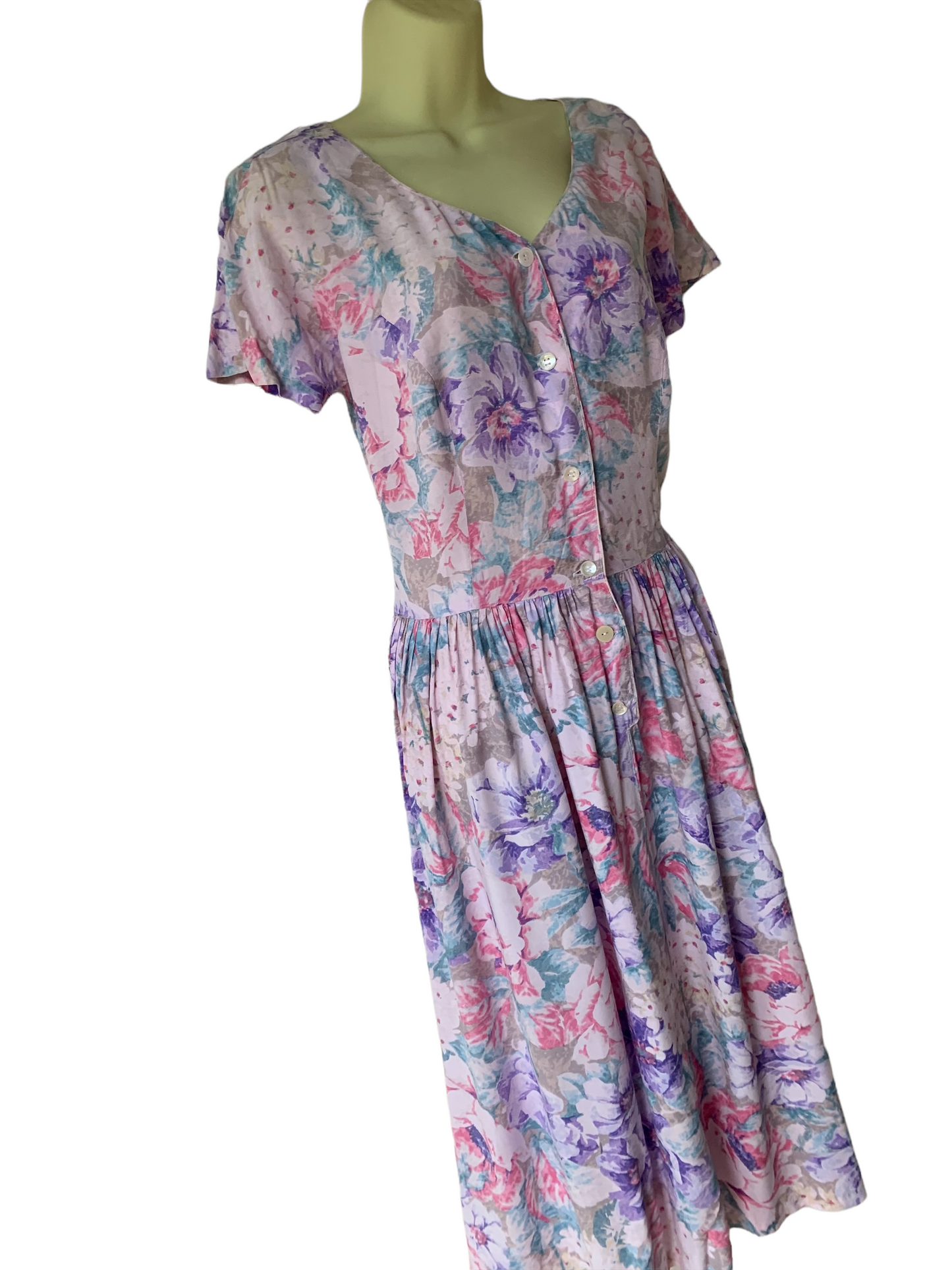 Vintage 1980s Cotton Summer Dress